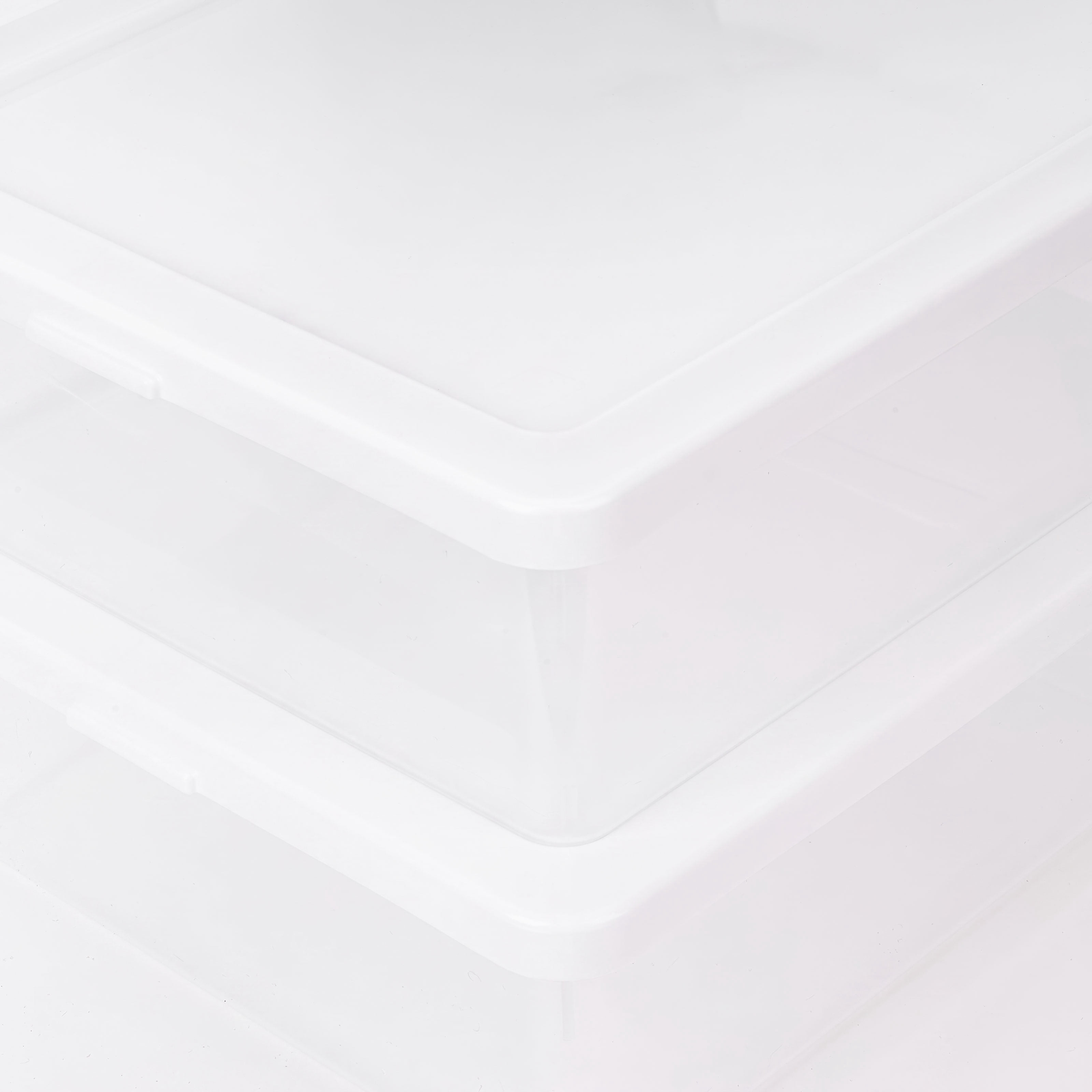 IRIS 13 Qt. Plastic Storage Bins with Lids, Stackable Containers and Totes, Clear, 4Pk