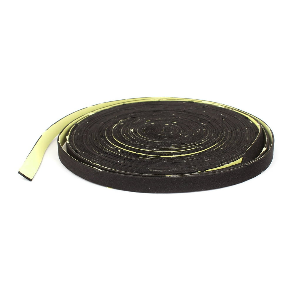 Black 10m 33ft Length 1cm Width Car Audio Speaker Sealing Tape