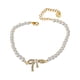 thumbnail image 1 of Blanco de agua dulce de perlas pulsera de las mujeres nudo de lazo pulsera de perlas de bosque de la serie de la muchacha pulsera de joyería, 1 of 7