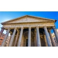 thumbnail image 2 of Perry, William 18x13 White Modern Wood Framed Museum Art Print Titled - Roman Columns Pantheon-Rome-Italy Rebuilt by Hadrian in 118 to 125 AD, 2 of 4