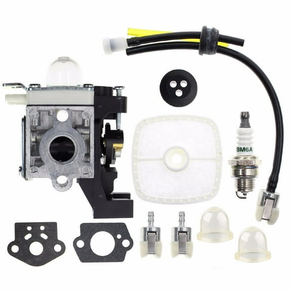 1 Pc Adjustable SRM225 Carburetor for Echo GT225 PE225 PAS-225 SHC-225 RB-K93 SRM-225 Weed Eater Parts Rebuild, Easy-Start Trimmer Edger Carb with Tune Up Kit Primer Bulb, Sliver