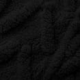 thumbnail image 7 of XUNKUSGA Womens Pullover Soft Fuzzy Fleece Cable Knit Pullover Sweatshirts Fashion Quarter Zip Womens Jacket Oversized Casual Stand Collar Winter Coat Outfits Black S, 7 of 7