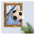 thumbnail image 2 of Adhesivos de pared 3D con forma de balón de fútbol autoadhesivo extraíble de PVC, 2 of 2