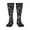 2 Black-1, variant on Hand Drawn Colorful Fishes print thigh-high socks, crafted for both men and women with a stretchy, high-opaque design perfect for daily wear