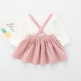 thumbnail image 3 of WOYY Toddler Girls Cute Bunny Long Sleeve Romper Cotton Casual Soft Dress, Sizes 2-3T, 3 of 7