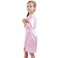 thumbnail image 4 of RTKFRFLM Girls Kids Kimono Robe 3/4 Sleeve Floral Embroidered Lightweight Wedding Pageant Flower Girl Cover Up Robe, 4 of 6