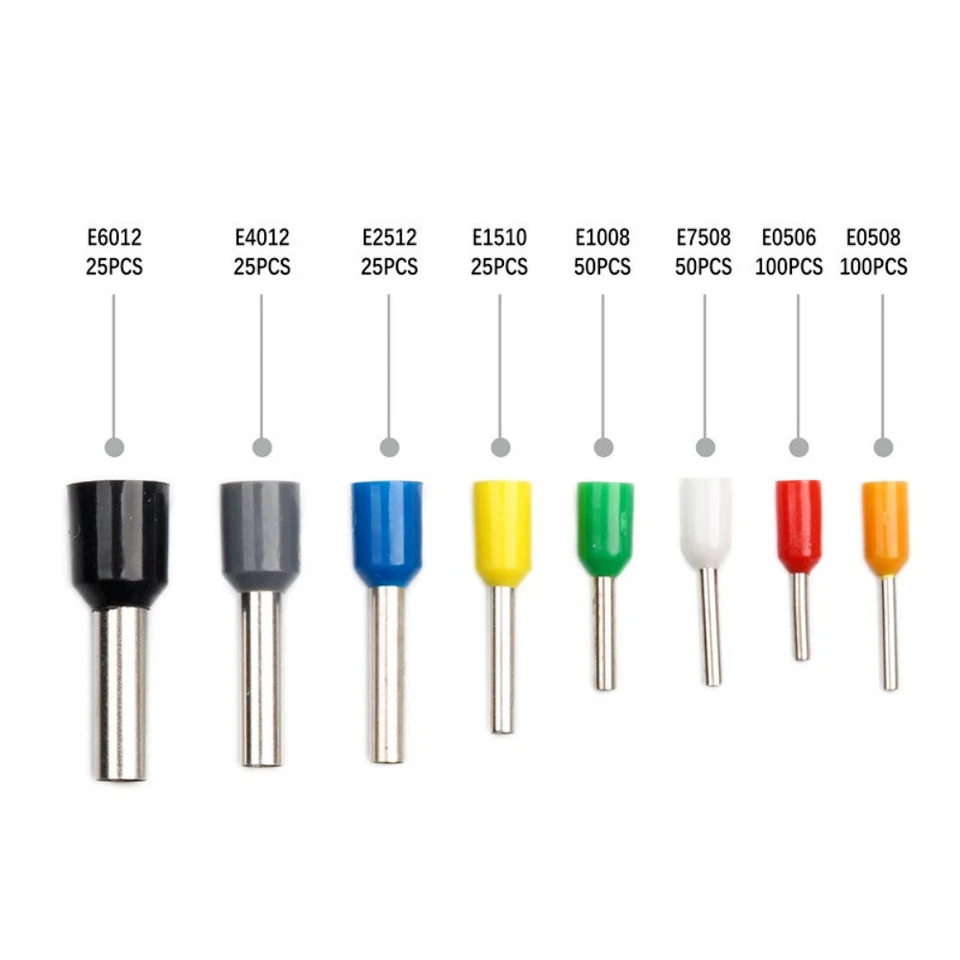BUTTERFLY- 400Pcs Insulated Crimp Cord Terminal Wire End Ferrule Cable Terminals Connector
