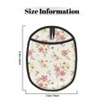 thumbnail image 3 of Pofeuu Floral Print Silicone Pot Mat Mitten With Hanging Loop Heat Resistant Oven Mitts Non-Slip Bbq Baking Smoking Potholders, 3 of 7