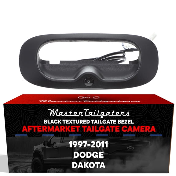 Master Tailgaters Black Tailgate Bezel with Backup Camera for Dodge Dakota (1997-2011)
