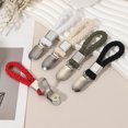 thumbnail image 4 of Uxcell 4 Pcs Clips para toallas de té con lazo de algodón para colgar, ganchos de toalla de metal de 4.3 pulgadas, perchas multipropósito para el hogar, cocina y baño, blanco, 4 of 7