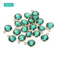 thumbnail image 3 of Unique Bargains Crystal Birthstone Charm, May Pendants Drop Bead Green, for Jewelry Making, 20 Pack, 3 of 6