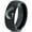 Black Dome Tungsten, variant on Tungsten Horse Horses Equestrian Equine Equidae Band Ring 8mm Men Women Comfort Fit Black Dome Polished