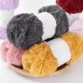thumbnail image 6 of Walmart Clearance! 2 Skeins Faux Fur Yarn Soft Fluffy, Fuzzy Yarn Crochet Fluffy Yarn Soft Chunky Polyester Plush Fur Eyelash for Crochet Knit Coarse Yarn Imitation Wool Yarn Walmart Clearance, 6 of 7