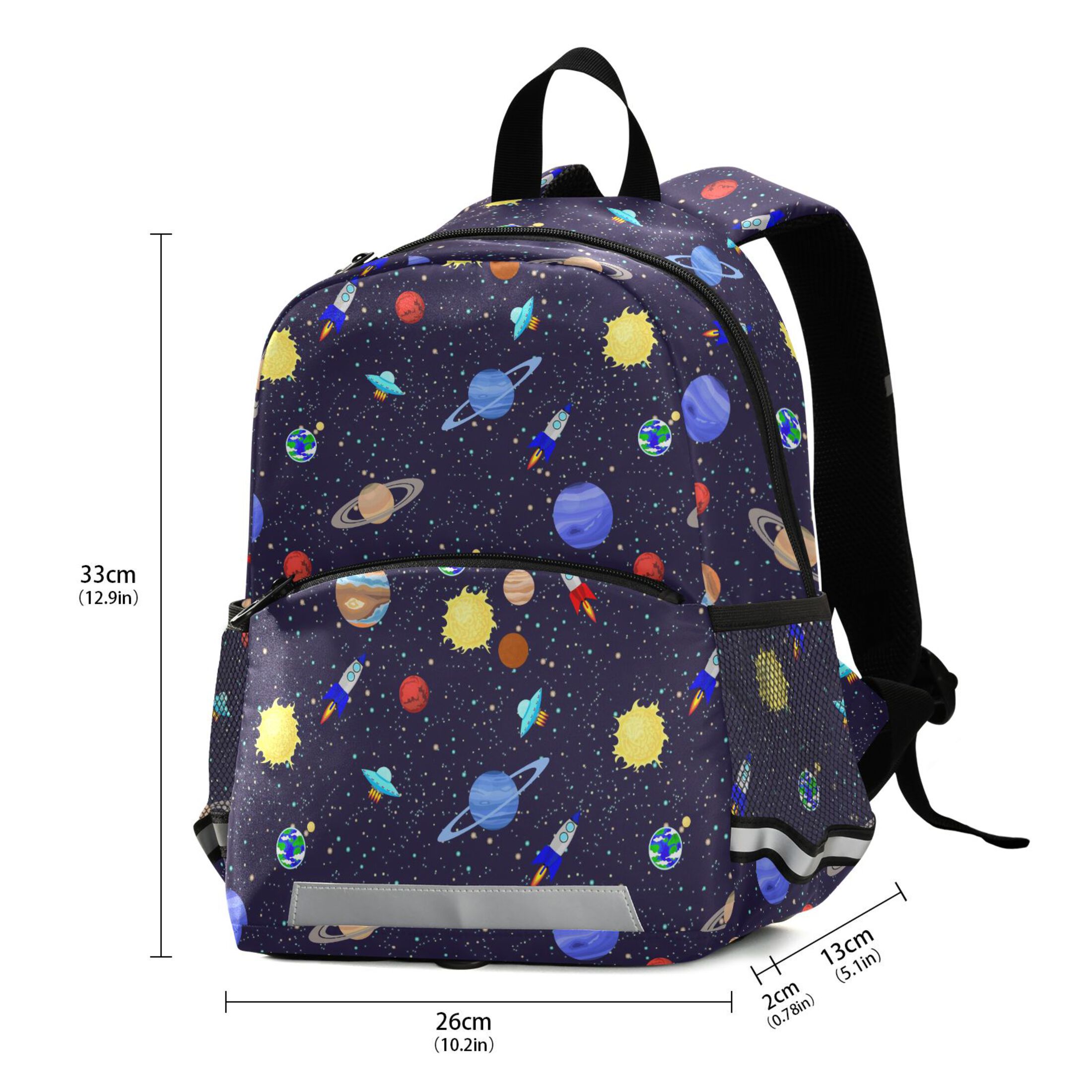 Mochila infantil de galaxia universo espacio para niños pequeños, edad 2-6, preescolar, niños y niñas, jardín de infantes, mochila de día 3