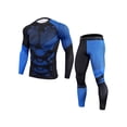 thumbnail image 2 of xiaxaixu 2Pcs Men Spring Sportswear, Multicolor Pullover Tops + Tight Pants, 2 of 9