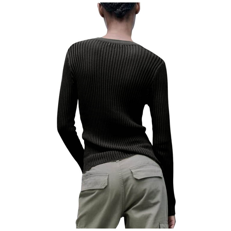 Women See Through Crew Neck Sheer Mesh Knitted Sweater Solid Basic Long  Sleeve Fit Pullover Beach Cover ups Jumper