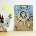 thumbnail image 6 of FMSHPON Sea Shell Starfish Clipboard Hardboard Wood Nursing Clip Board and Pull for Standard A4 Letter 13x9 inches, 6 of 8