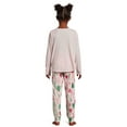 thumbnail image 3 of Holiday Time Girls Long Sleeve Top and Pants Pajama Set, 2-Piece Set, Sizes 4-18 & Plus, 3 of 5