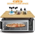 thumbnail image 6 of Carbonized Bamboo Stove Cover & Cutting Board, 30"x20" Extra Large with Removable Feet, Juice Groove, Non-Slip Surface for Gas/Electric Stoves, RVs & Small Kitchens, 6 of 9