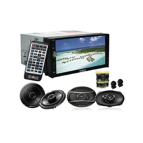 Absolute DD-3000 7-Inch DVD Player W/Pioneer Speakers TS-G1620F,TS-G6930F, TW600