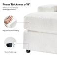 thumbnail image 4 of Contemporary 3-Seater Sofa with Deep Seating Oversized Couch for Living Room Apartment Ivory, 4 of 8