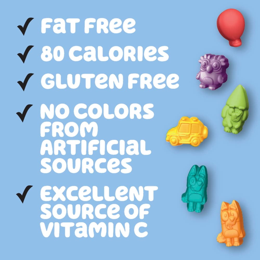 Bluey Gluten Free Fruit Flavored Snacks Family Pack 40 ct / 0.8 oz - 3 Pack