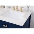 thumbnail image 5 of Elegant Decor Theo 60" Steel and Solid Wood Single Bathroom Vanity in Blue, 5 of 8