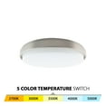 thumbnail image 3 of WAC Lighting Lithium 18" 5-CCT Round Aluminum Flush Mount w/ Battery in Nickel, 3 of 5