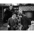 thumbnail image 2 of Hollywood Photo Archive 14x12 White Modern Wood Framed Museum Art Print Titled - Cary Grant - Arsenic and Old Lace, 2 of 4