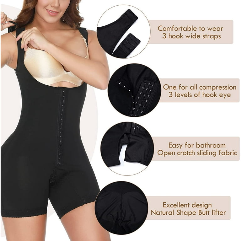 Vaslanda Fajas Body Shaper Reductoras Post Surgery Compression Garments  Tummy Control Sculpting Bodysuits 