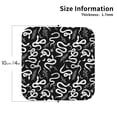 thumbnail image 2 of Kdxio Hand Drawn Snake Funny Coasters,4 Pcs Leather Coasters,Housewarming Gifts,Protect Furniture from Water Marks Scratch and Damage, 2 of 8