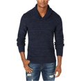 thumbnail image 1 of American Rag Mens Jacquard Shawl Collar Pullover Sweater, Blue, Large, 1 of 1
