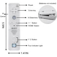 thumbnail image 4 of 2 Pack Wii Remote with Wii Motion Plus Inside | Shock Wii Nunchuk Console | Compatible Nintendo Wii, Wii U, 4 of 7