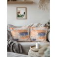 thumbnail image 3 of Waterproof Outdoor Throw Pillows with Inserts 18"x18", Orange Blue Soft Decorative Pillowcases for Couch Bedroom, Minimalist Smear Abstract Art Painting Pillow Covers for Sofa Living Room, 3 of 8