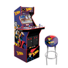 Arcade1UP X-Men (4-Player) Arcade with Riser, Lit Marquee, Lit Deck Protector, Wifi, and Exclusive Stool Bundle