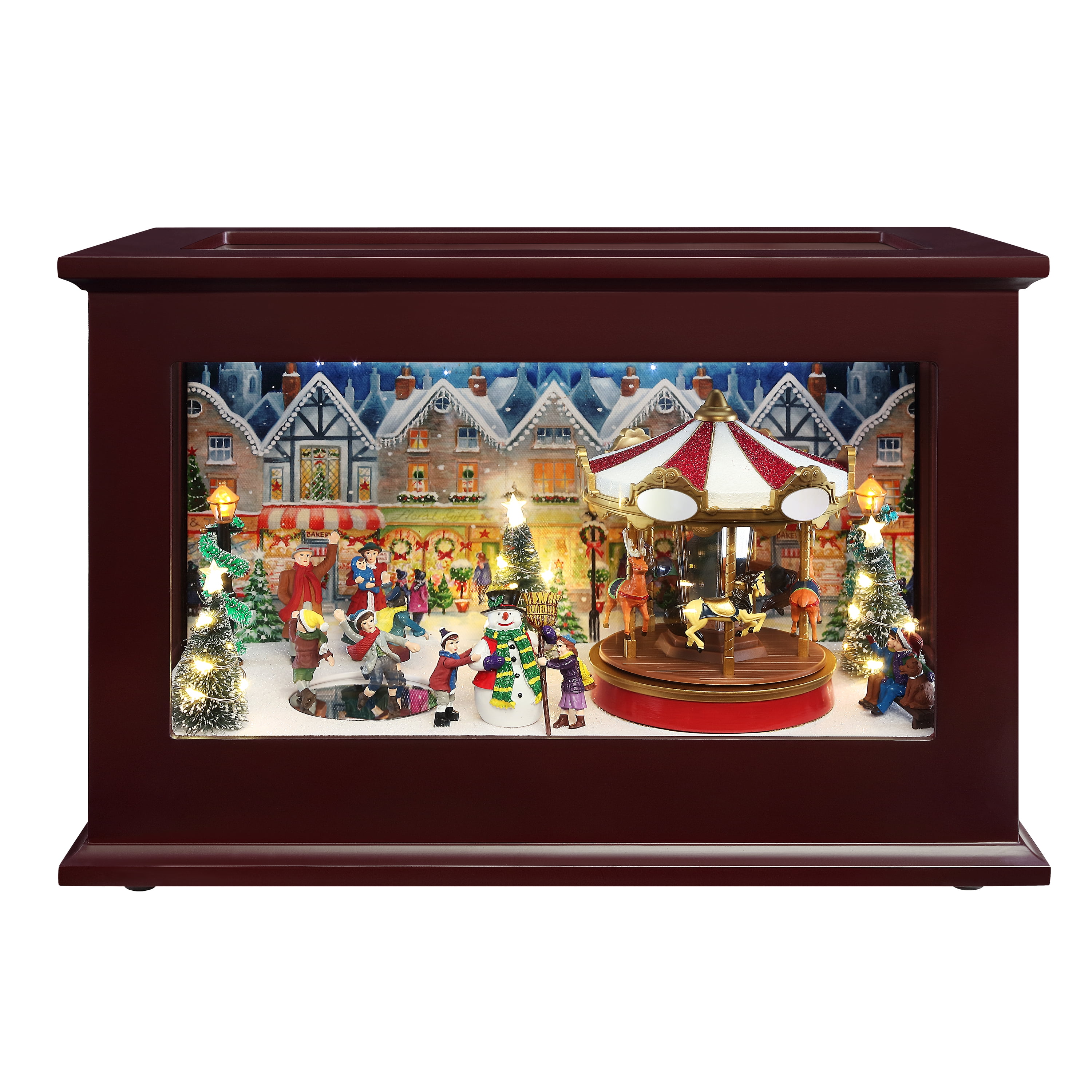 Mr Christmas Rock O Rama Musical LED Jukebox ~Canvas Wall Table Art 6 Songs 12” 