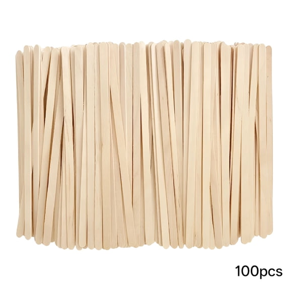 ACDANC 14cm 18cm 19cm 100Pcs Wooden Coffee Stirrers Hot Drink Straws Cocktail Sticks