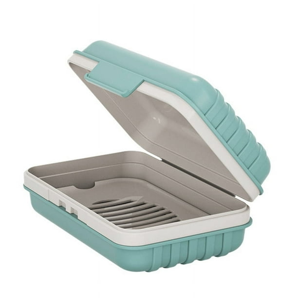 Jabonera, jabonera, jabonera en barra para ducha, jabonera de viaje con tapa para gimnasio, jabonera de viaje