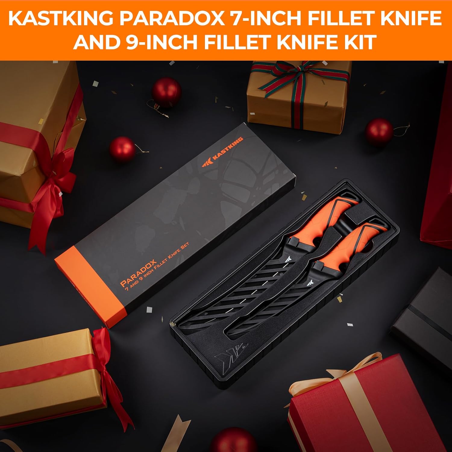 KastKing Paradox Fillet Knife Set, 7" & 9", G4116 Stainless Steel