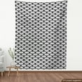 thumbnail image 3 of Ambesonne Gothic Fabric by the Yard Upholstery, Halloween Black Skulls, 1 Yard, White Black, 3 of 4