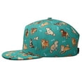 thumbnail image 3 of Flat Visor Hat with Artistic Dog Print - Adjustable Unisex Baseball Cap for Dog Enthusiasts, 3 of 5