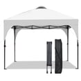 thumbnail image 2 of Outdoor Basic 10'x10' Pop Up Canopy Tent, Instant Portable Gazebo with UV & Waterproof Protection for Beach, Camping, Parties & Tailgating,White, 2 of 9