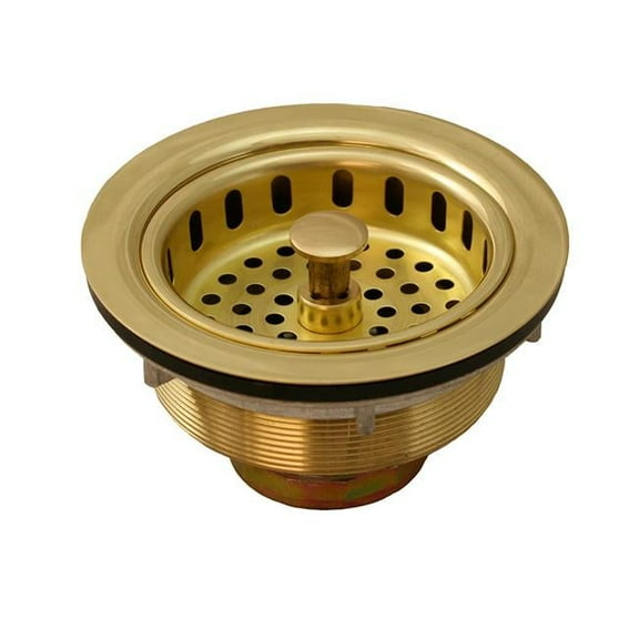 Jones Stephens B02008 Polished Brass Basket Strainer