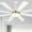White & Gold, variant on Dextrus 60 inch Modern LED Outdoor/ Indoor Ceiling Fan with Remote Control