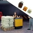 thumbnail image 2 of 1/64 Scale Car Repair Shop Layout Diorama Model Toy Scene Model Figurine Cement, 2 of 9