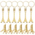 thumbnail image 6 of Masteelf  12 Pcs Small Eiffel Tower Car Key Decoration Golden Keychain, 6 of 7