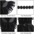 thumbnail image 5 of JEEK Wednesday Dress for Kids Girls, Addams Family Cosplay Outfit Costumes for Hallo-ween Birthday School Party, 5 of 6