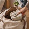 thumbnail image 5 of 316 Stainless Steel Lunch Box Insulated Multi Layer Square Bento Box 23.7oz 700ML Capacity Portable Food Container with Thermal Bag Spoon and Chopsticks for Work Use, 5 of 6