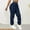 Navy, variant on Juslio Cargo Pants for Women Casual Ruched Bottom Cargo Pants Comfortable High Waist High Elastic Straight Pants