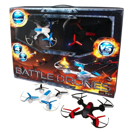 Alta 2.4 GHz 360° Fighting RC Aerial Drones w/Remote Controls & Rechargeable Batteries